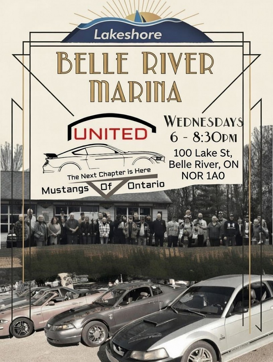 Belle River Marina, Wednesday Evenings, United Mustangs Of Ontario